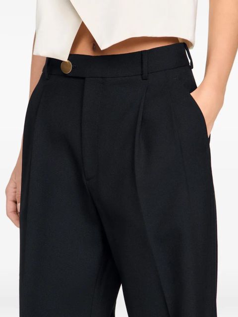 SANDRO pleated tailored trousers - Black