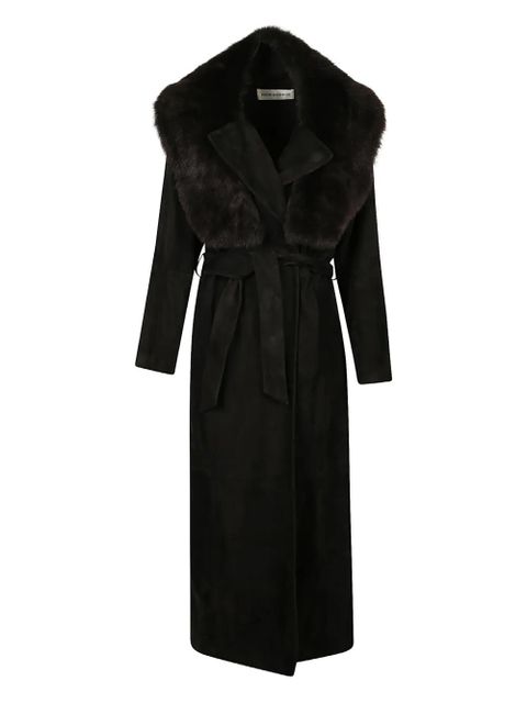 Nour Hammour Briona belted coat - Black - zdjęcie produktu nr 1