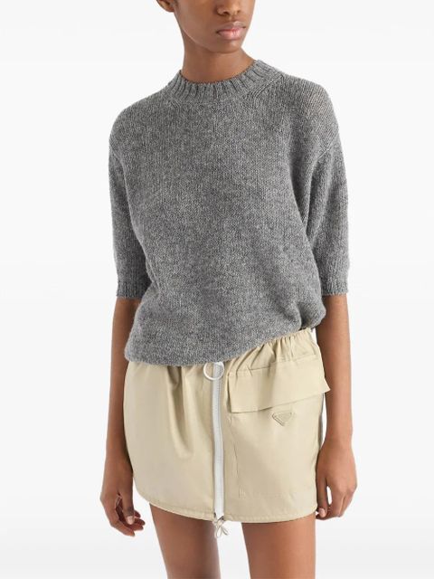 Prada Re-Nylon mini skirt - Neutrals