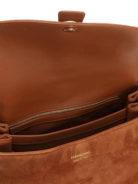 Ferragamo flap shoulder bag - Brown