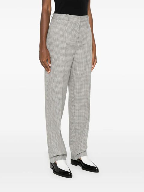 Jil Sander checked tailored trousers - Grey