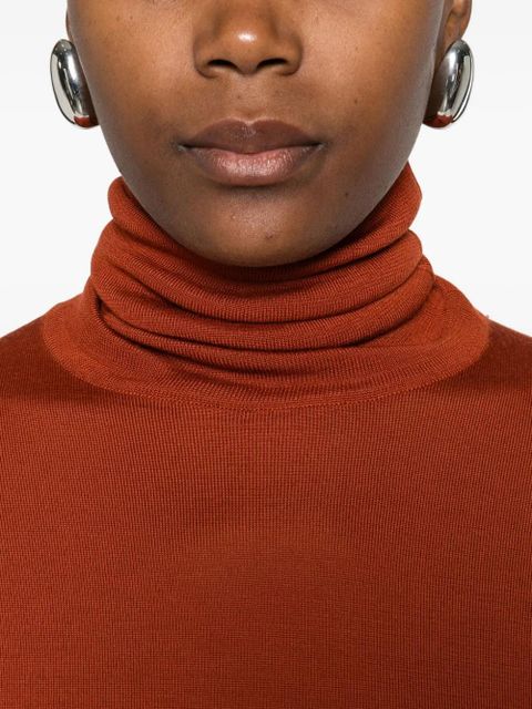 Saint Laurent roll-neck top - Red