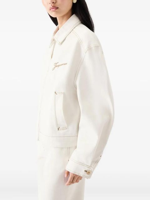 Jacquemus embroidered jacket - White