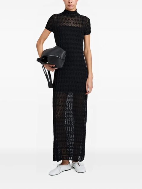 Proenza Schouler Zein textured midi dress - Black