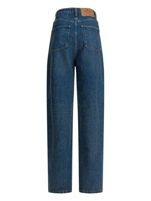 Prada logo-plaque jeans - Blue
