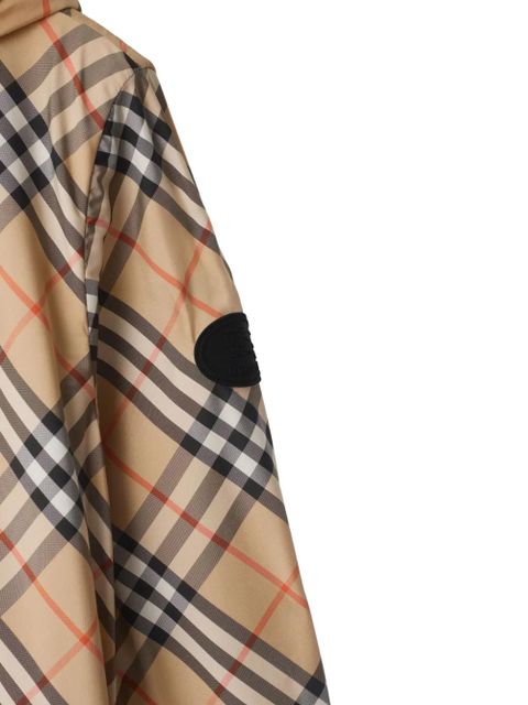 Burberry Check hooded jacket - Neutrals - zdjęcie produktu nr 2
