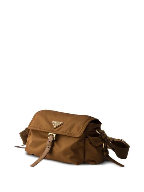 Prada large Explore Re-Nylon shoulder bag - Brown