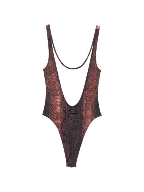 Jean Paul Gaultier printed swimsuit - Brown - zdjęcie produktu nr 2