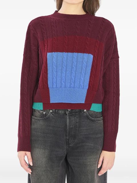 LOEWE x Albers double-layer hem sweater - Red - zdjęcie produktu nr 1
