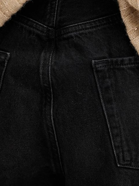 Twinset jeansy bawełniane damskie kolor czarny 252TT2210