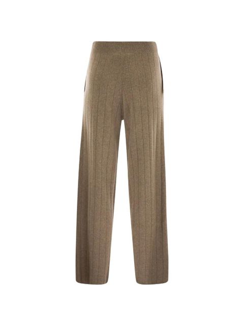 Max Mara ribbed wide-leg jardin track pants - Neutrals - zdjęcie produktu nr 2