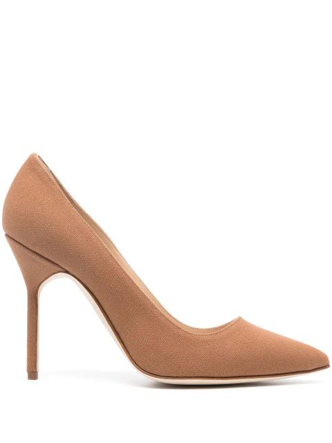 Manolo Blahnik BB 110mm interwoven pumps - Brown - zdjęcie produktu nr 1