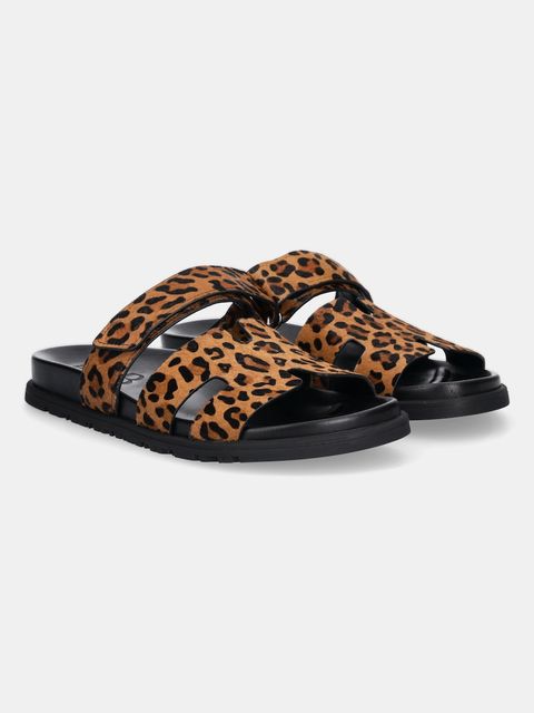 Answear.LAB klapki zamszowe damskie kolor brązowy - zdjęcie produktu nr 1