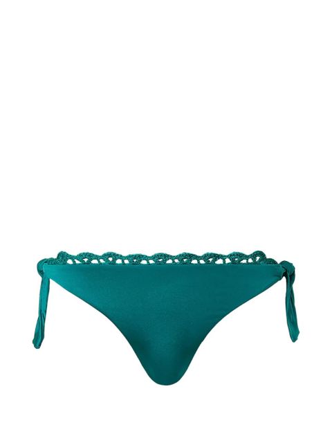 TWINSET knitted-trim bikini bottom - Green - zdjęcie produktu nr 1