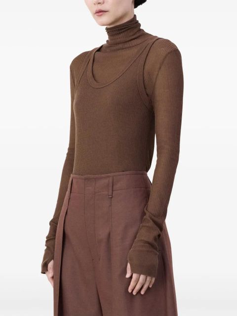LEMAIRE curved tailored trousers - Brown - zdjęcie produktu nr 2