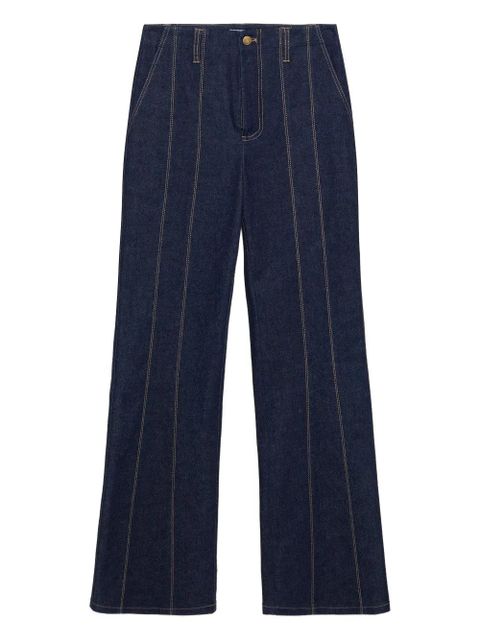 Simkhai Ansel topstitching-detail jeans - Blue - zdjęcie produktu nr 1