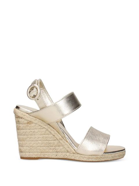 Prada leather wedge sandals - Gold - zdjęcie produktu nr 1