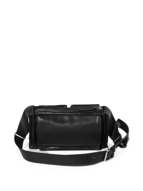 Miu Miu Utilitaire leather shoulder bag - Black