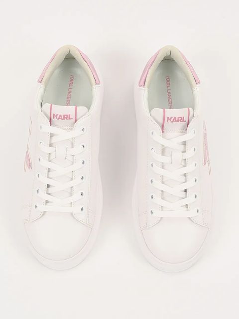 Karl Lagerfeld sneakersy skórzane KAPRI damskie kolor biały KL62511A