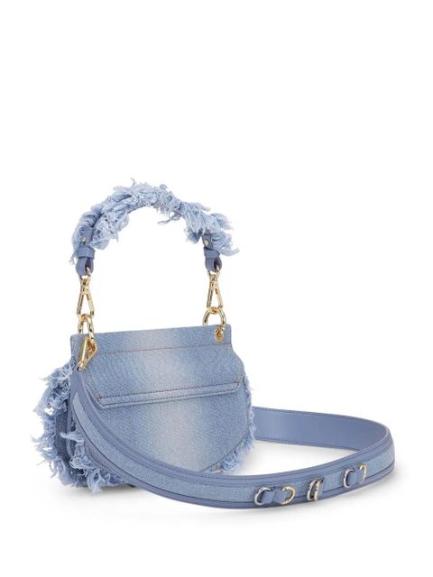 GANNI denim cross body bag - Blue