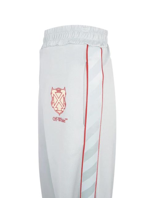 Off-White Diagonals logo-print track pants - Blue