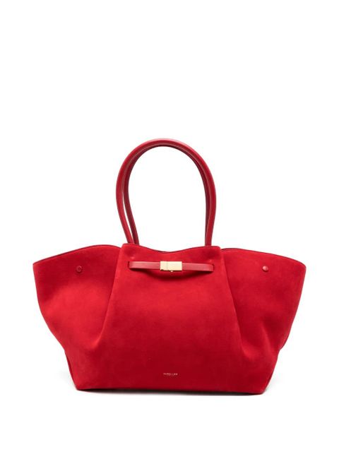 DeMellier The New York suede shoulder bag - Red - zdjęcie produktu nr 1