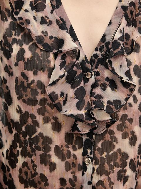 Morgan koszula damskie kolor brązowy regular CLEOL.F