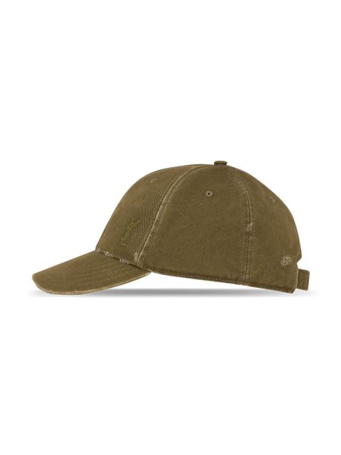 Saint Laurent Cassandre denim cap - Green