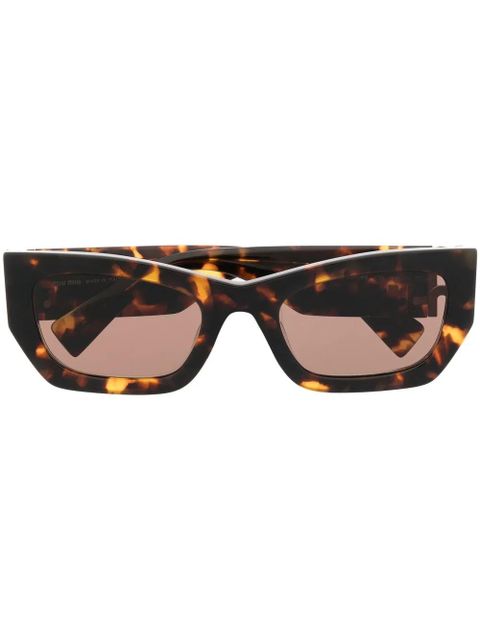 Miu Miu Eyewear cat-eye frame sunglasses - Brown - zdjęcie produktu nr 1