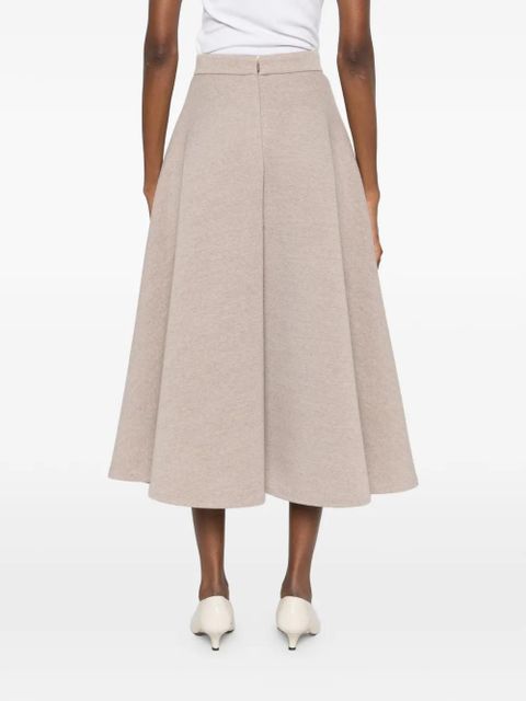Max Mara A-line midi skirt - Neutrals