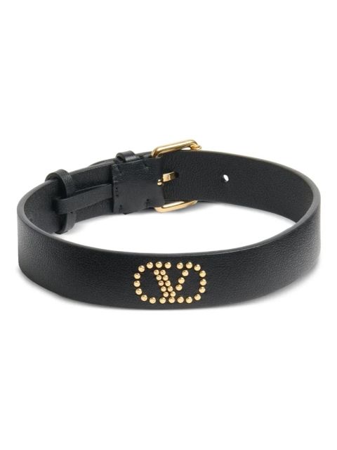 Valentino Garavani VLogo Signature leather choker - Black - zdjęcie produktu nr 1