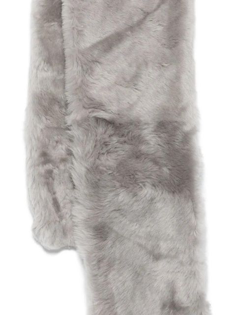 TOTEME shearling tuxedo scarf - Grey