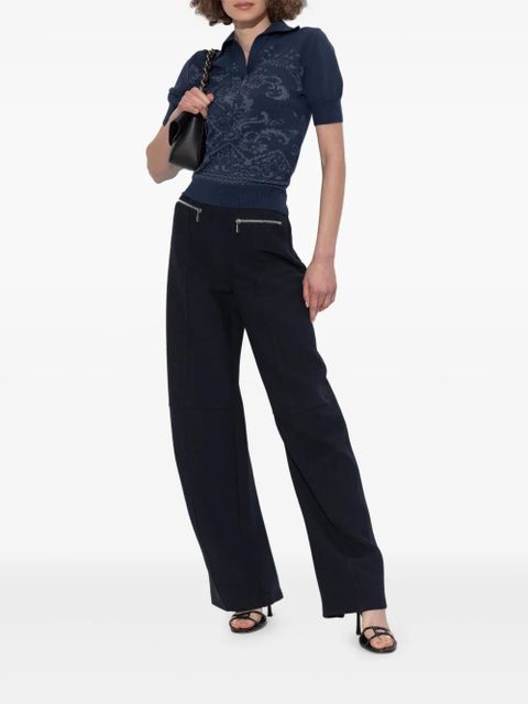 ETRO zip-pocket trousers - Black