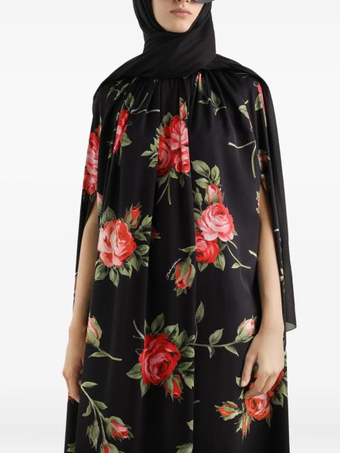 Dolce & Gabbana floral-print maxi dress - Black
