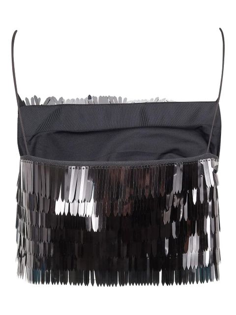 Self-Portrait sequin-embellished top - Black - zdjęcie produktu nr 2