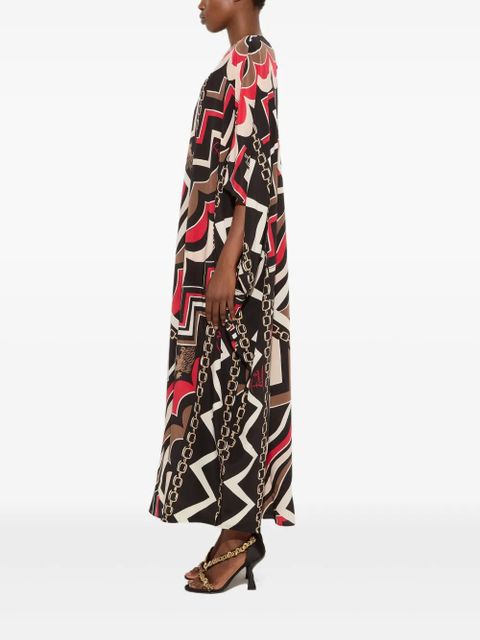 PUCCI Istrice-print maxi dress - Black