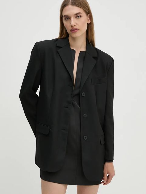 2NDDAY marynarka Harry kolor czarny jednorzędowa gładka 2245115120