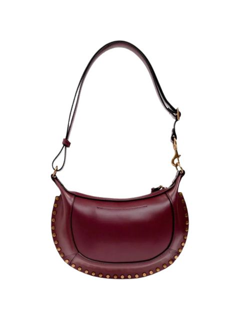 ISABEL MARANT Oskan studded shoulder bag - Red