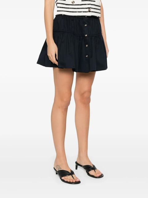 Maje tiered mini skirt - Blue