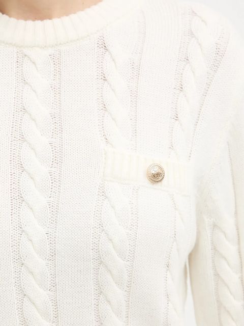 Guess sukienka z dodatkiem wełny ELSA kolor beżowy mini prosta W5BK46 Z1192