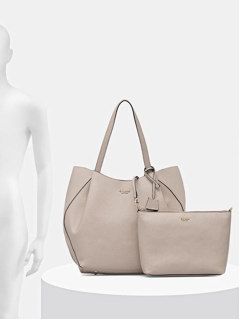 Guess torebka AMORETTE kolor beżowy HWBG78 98240