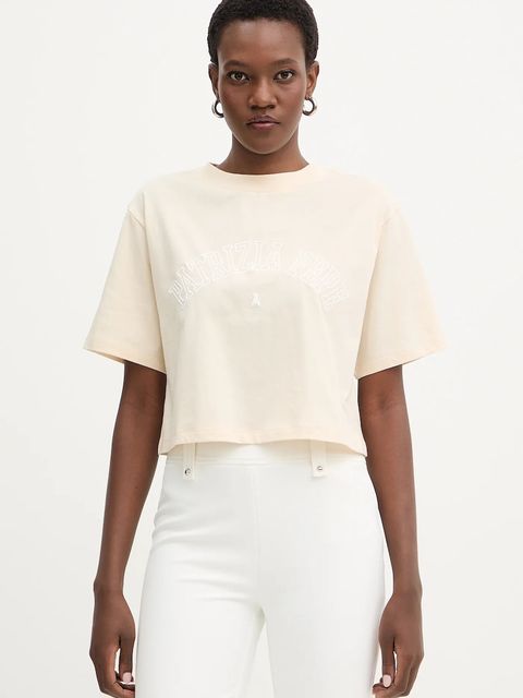 Patrizia Pepe t-shirt bawełniany damski kolor beżowy 8M1798 J387 - zdjęcie produktu nr 1