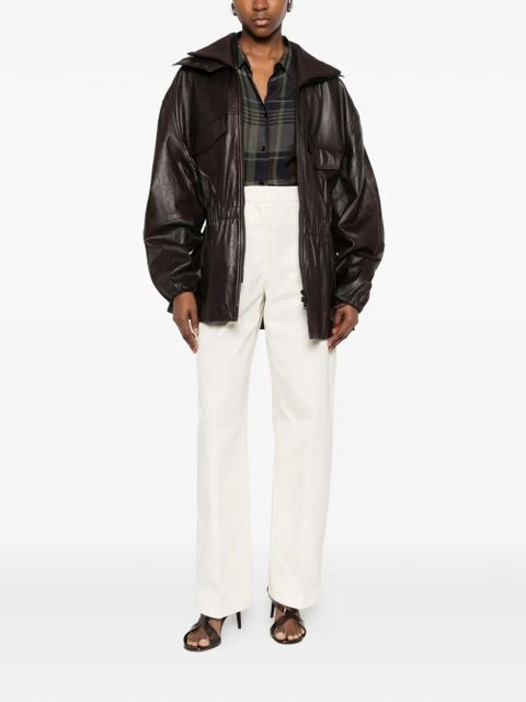 Jil Sander cotton trousers - White - zdjęcie produktu nr 2