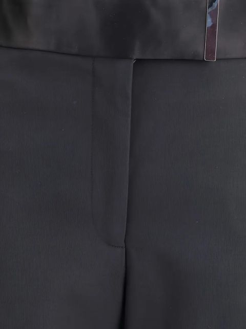 TOM FORD satin-waistband trousers - Black