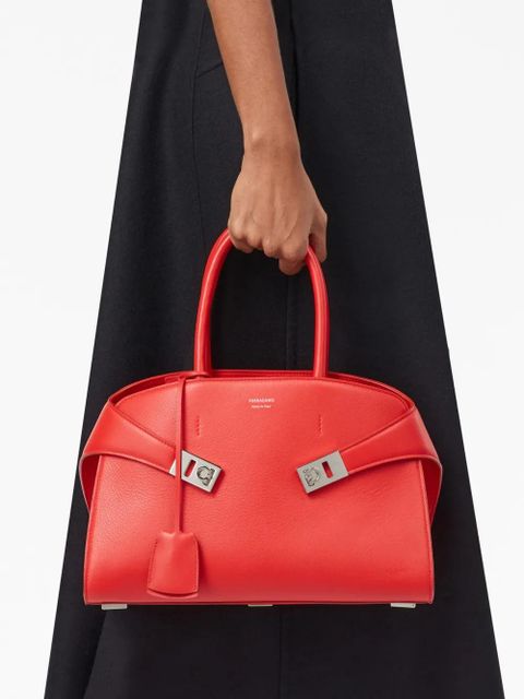 Ferragamo Hug leather tote bag - Red - zdjęcie produktu nr 2