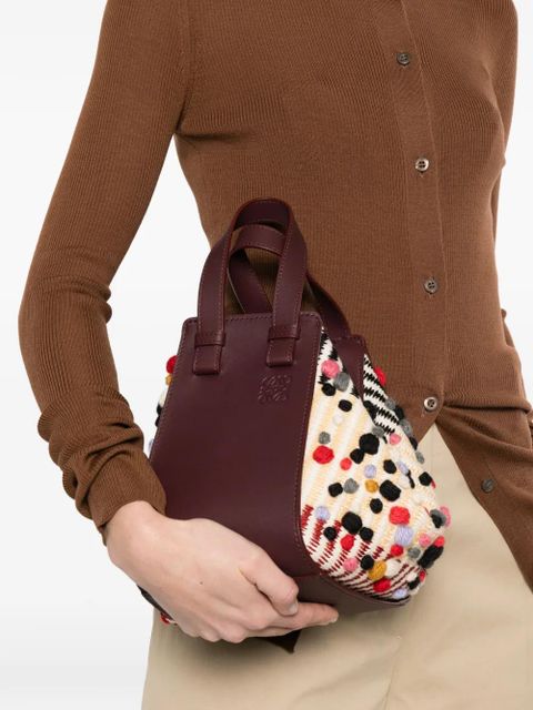 LOEWE Hammock appliqué tote bag - Brown - zdjęcie produktu nr 2