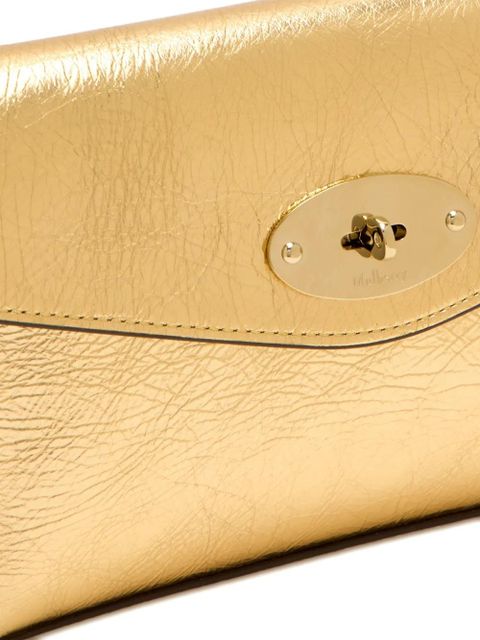 Mulberry Darley gold twist lock clutch