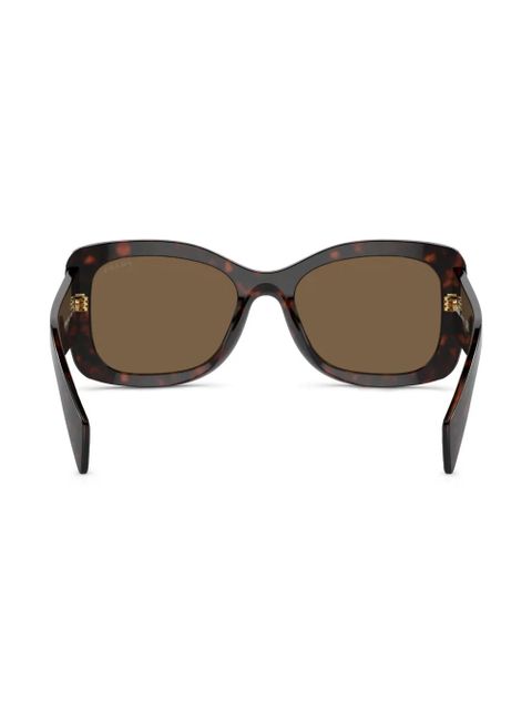 Prada Eyewear Prada PR A08S oversize frame sunglasses - Brown