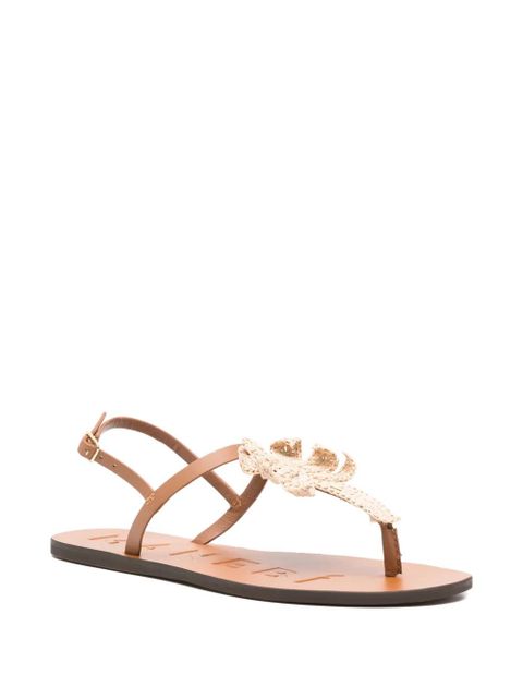Manebi palm-patch sandals - Brown - zdjęcie produktu nr 2