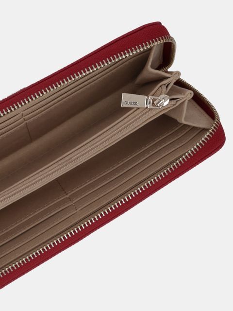 Guess portfel LAUREL damski kolor czerwony SWZG74 59146
